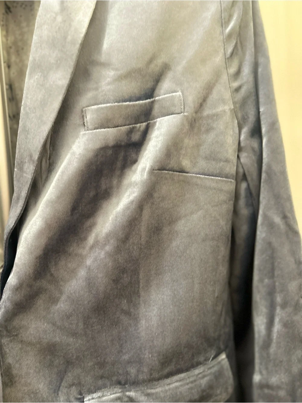 CAbi Velvet Single-Button Blazer in Slate Blue - Picture 5 of 9